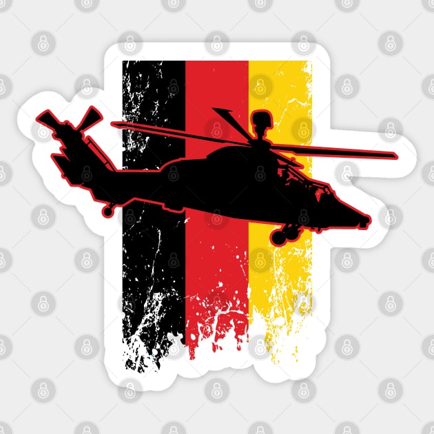 Aerobus Tiger attack helicopter   #1 Sticker by Illustratorator